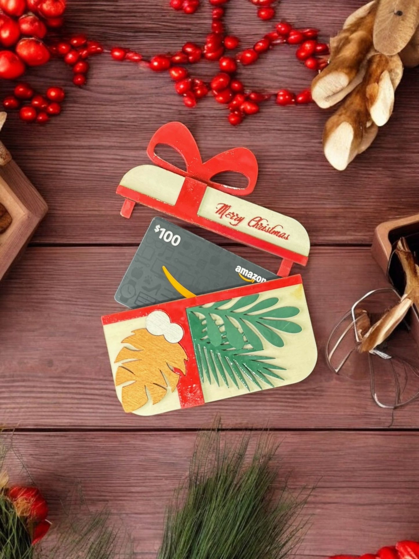 Pine Cone Gift Card Holder