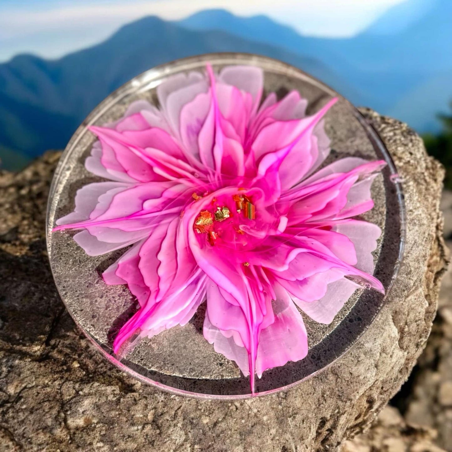 Pink Quartz Petal Coaster