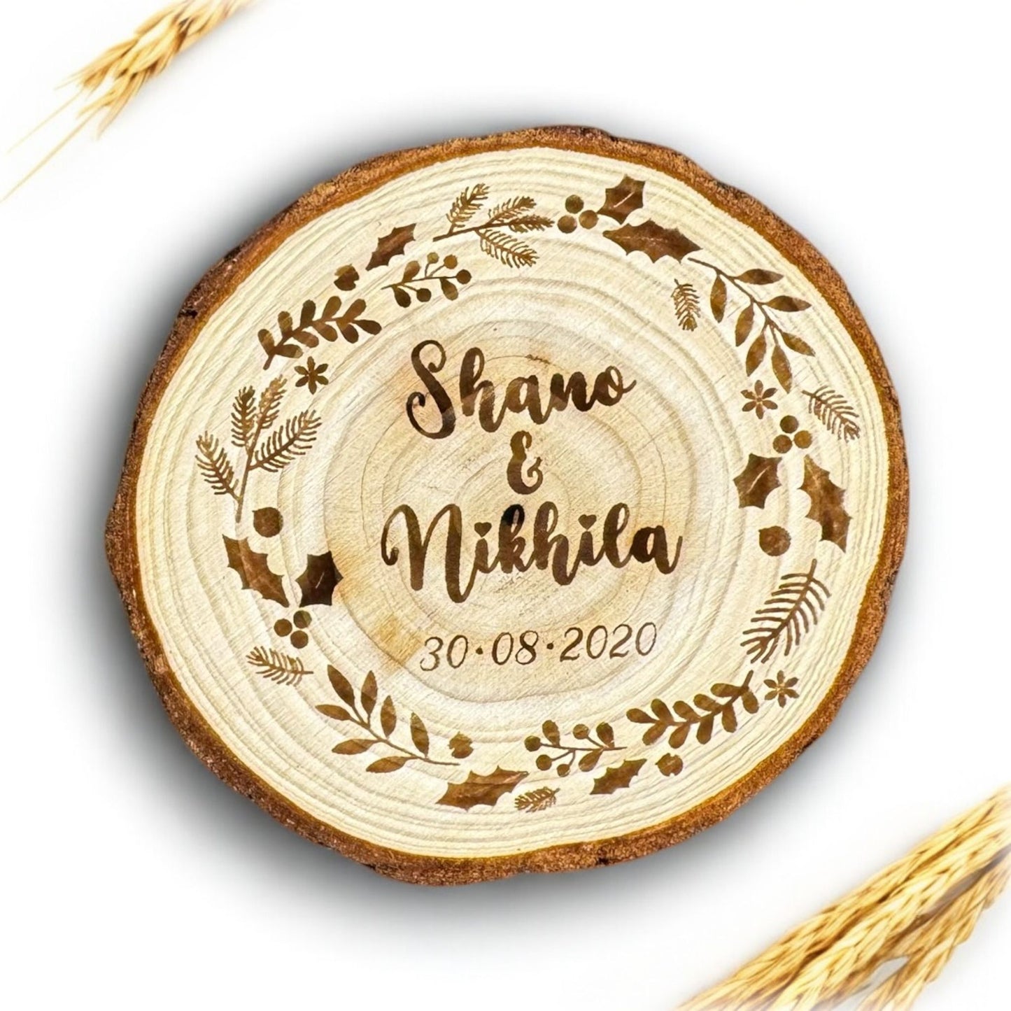 Rustic Personalized Wooden Coasters