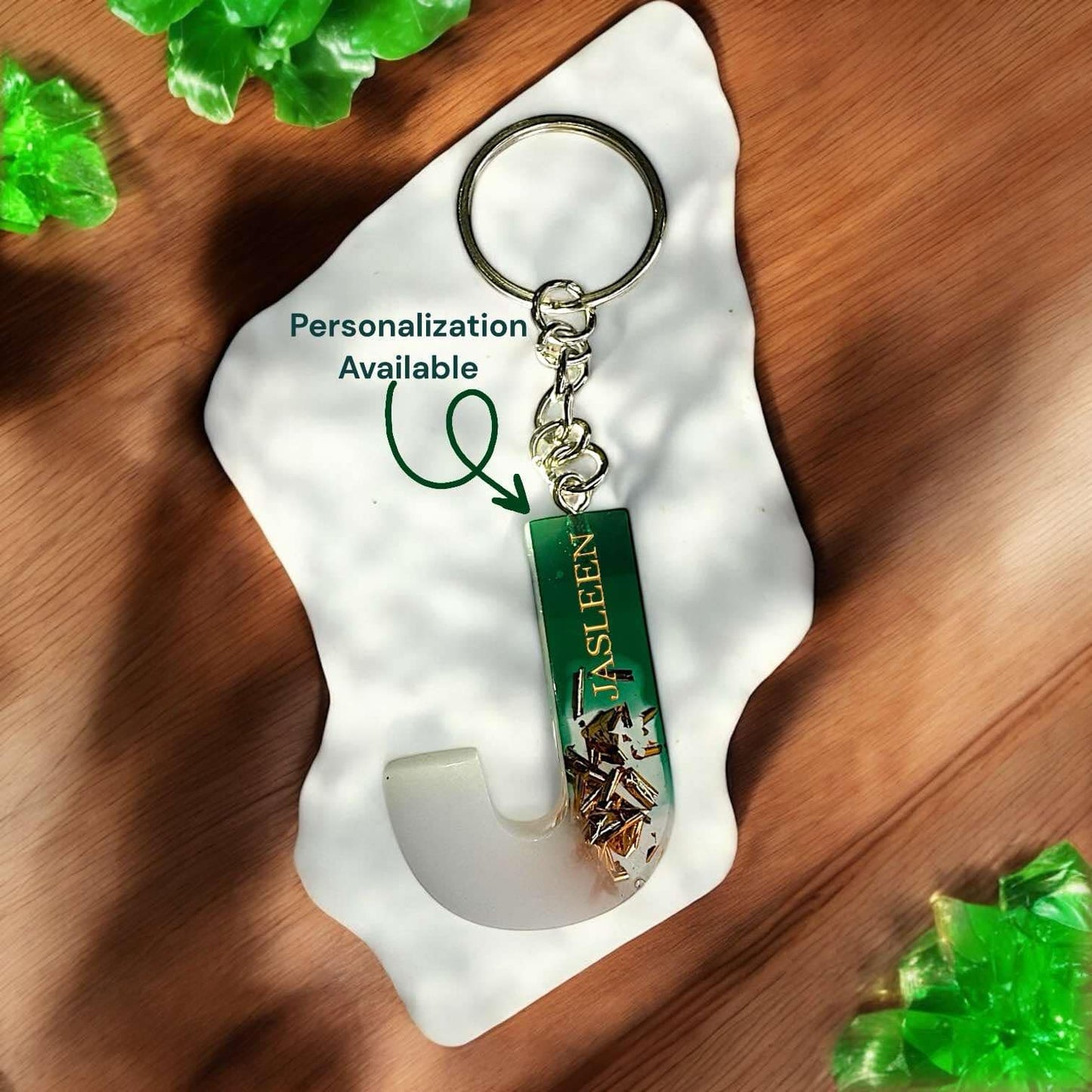Milky Jade Luxe Keychains