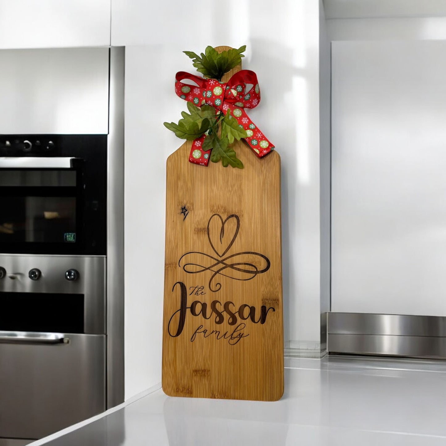 Family Name Heart Charcuterie Board