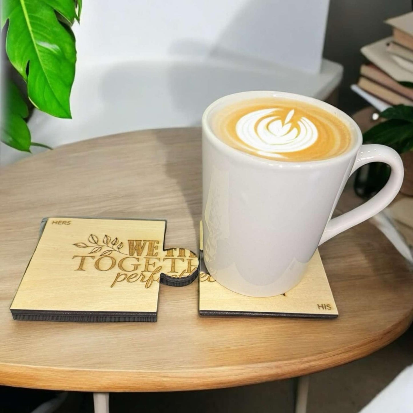 We Fit Together Perfectly Puzzle Coasters Set