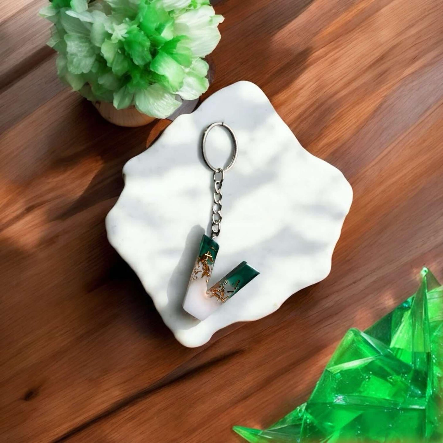 Milky Jade Luxe Keychains