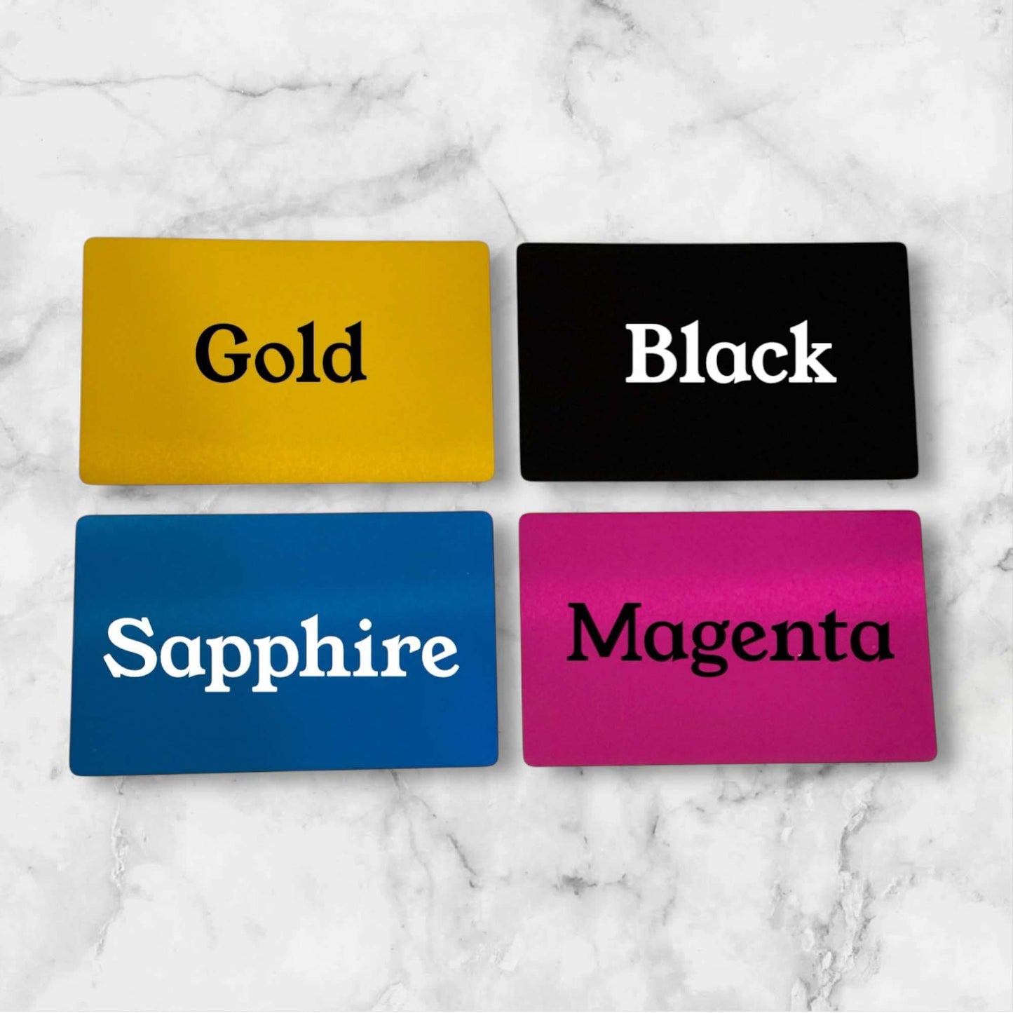 Premium Engraved Metal Business Cards