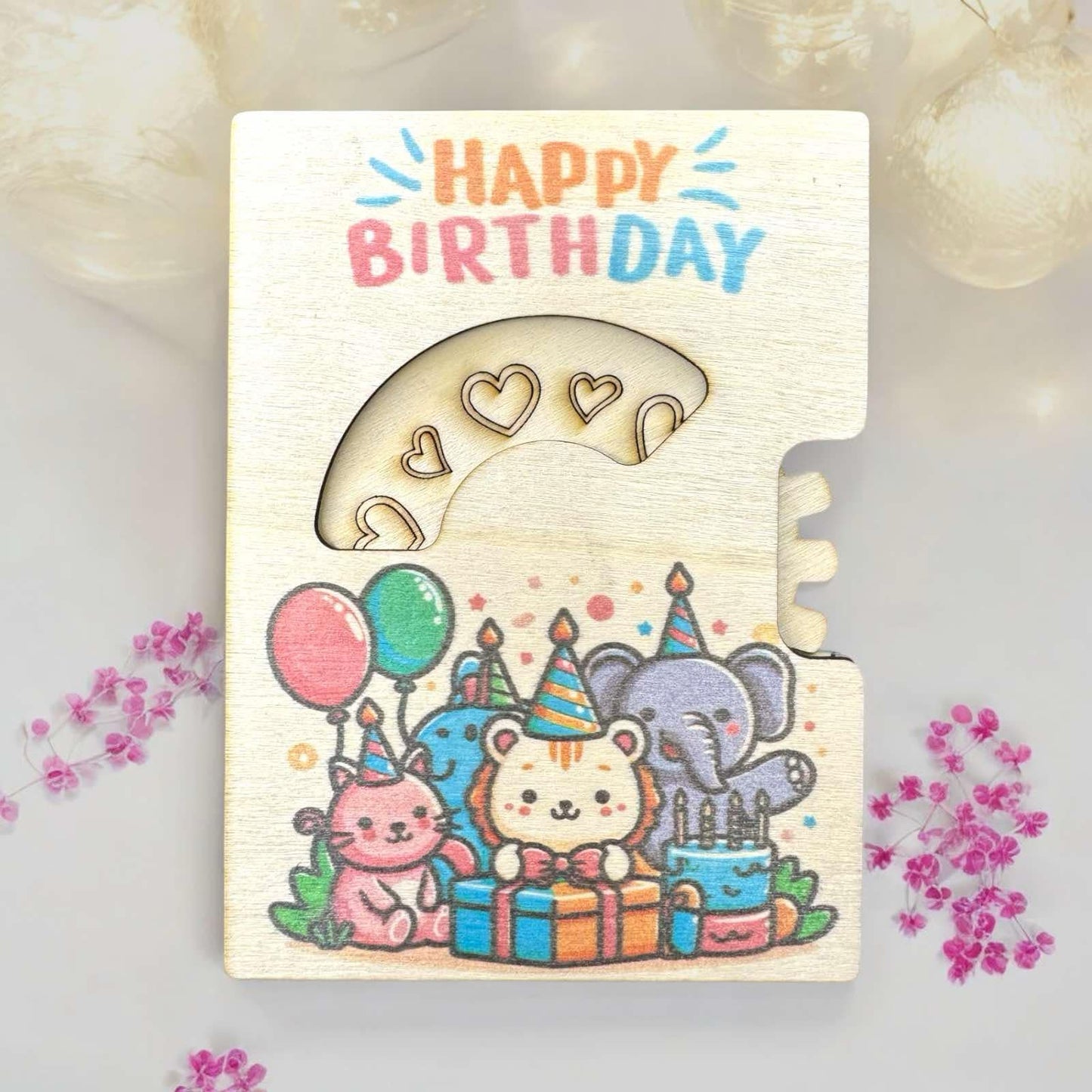 Animal Birthday Turnable Birthday Card