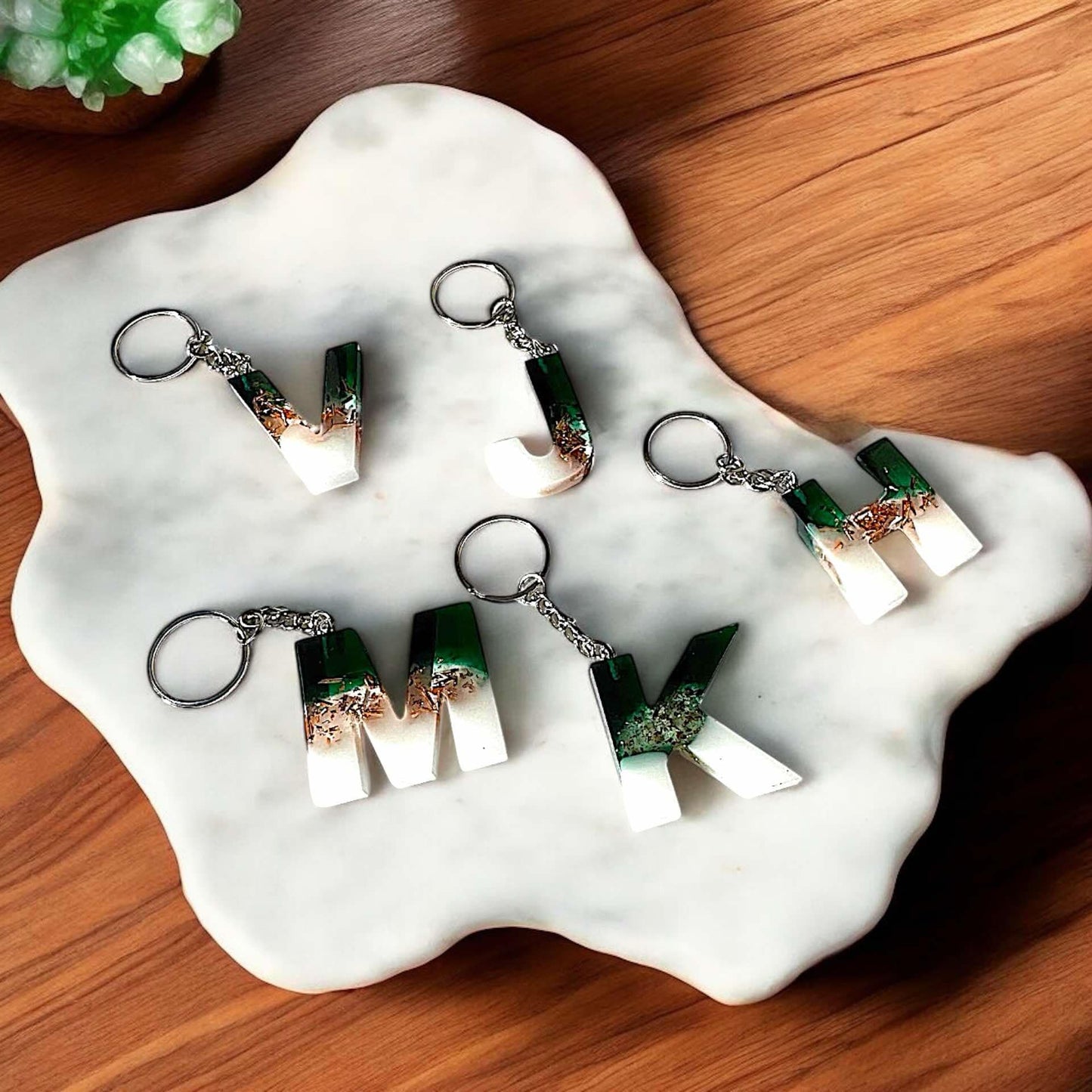 Milky Jade Luxe Keychains