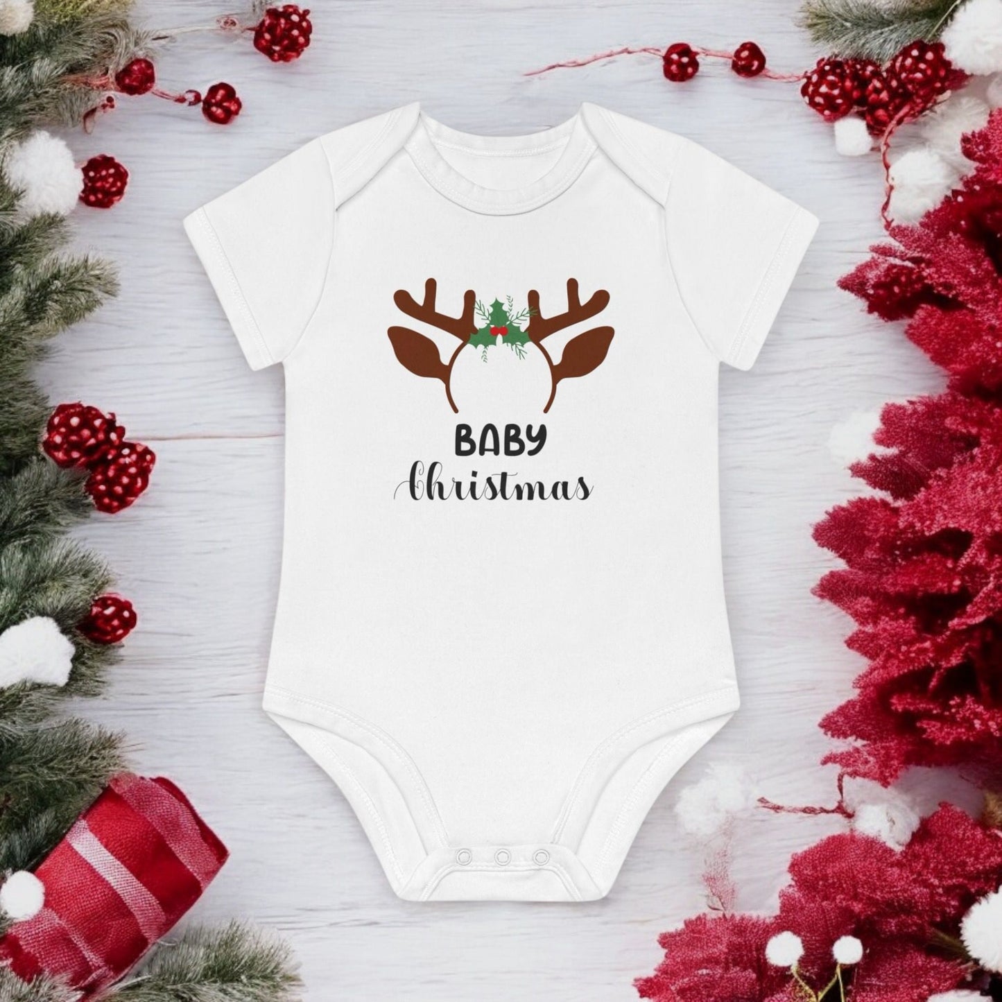 Baby Reindeer Antlers Onesie