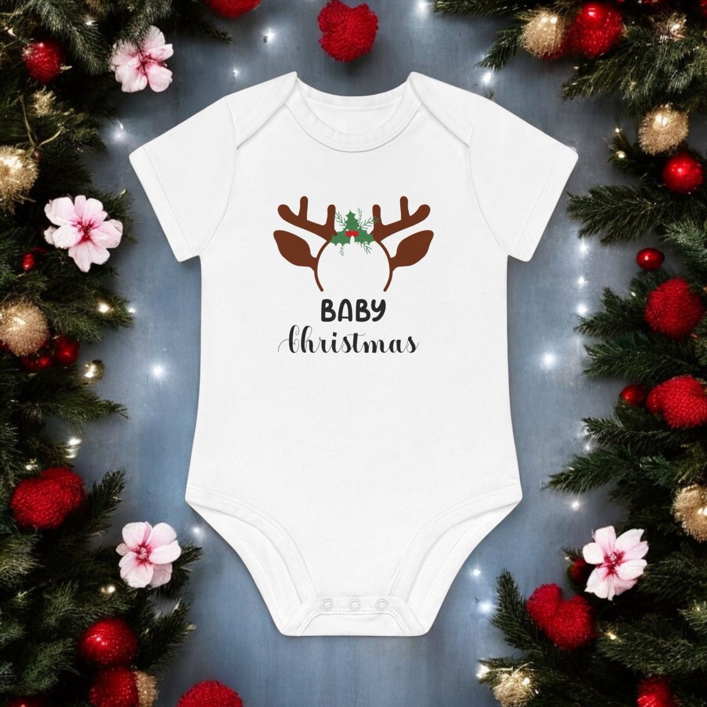 Baby Reindeer Antlers Onesie