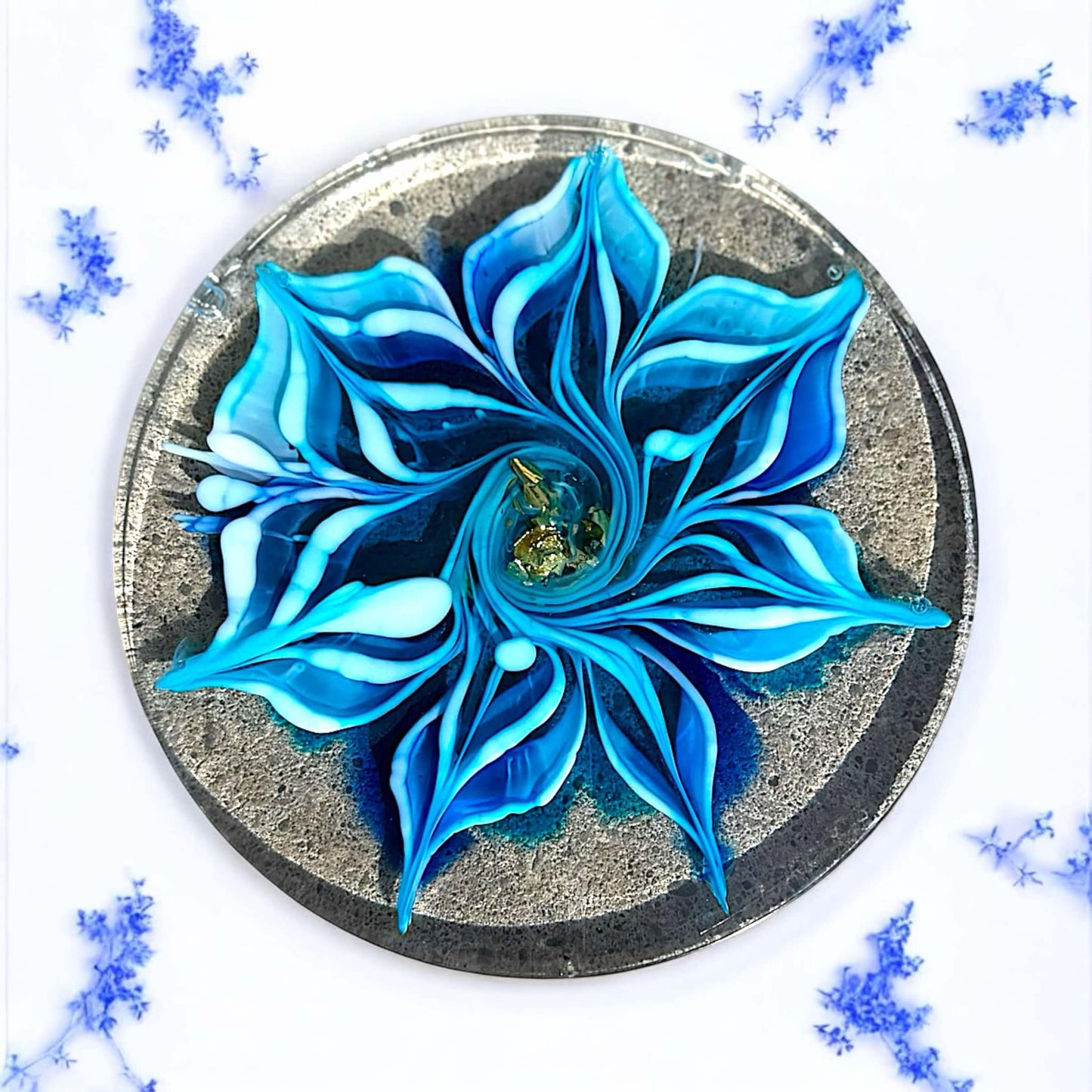 Tranquil Wave Floral Coaster