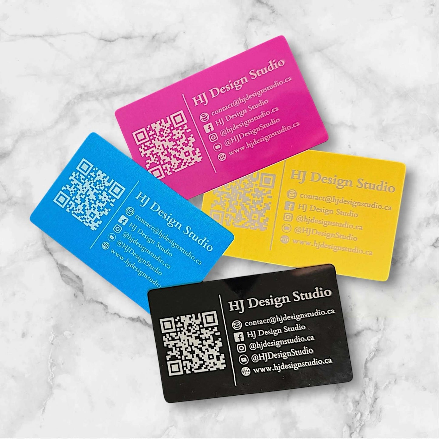 Premium Engraved Metal Business Cards