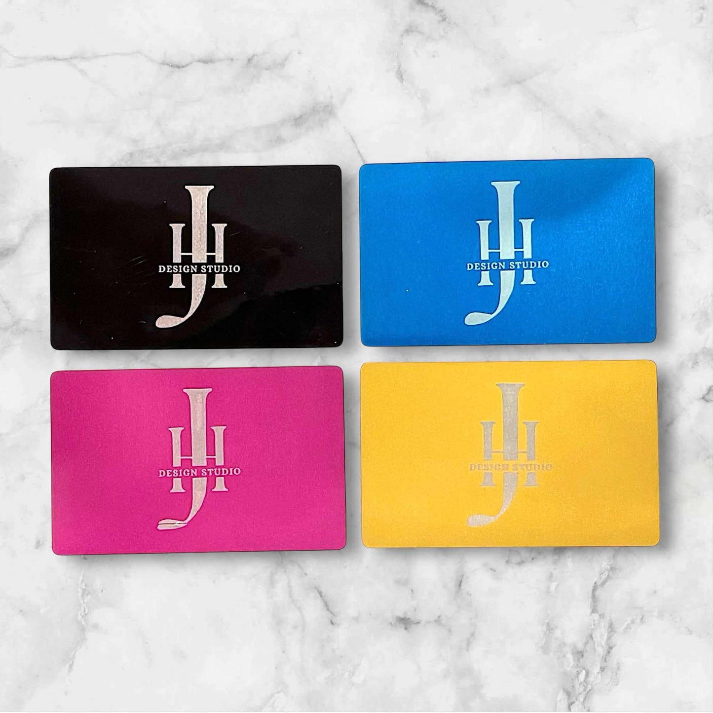 Premium Engraved Metal Business Cards