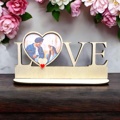 Love Photo Display with Heart Frame