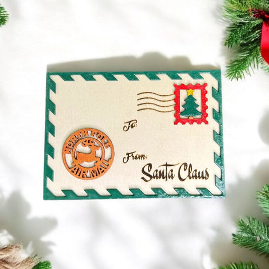 Santa Mail Postage Gift Card Holder