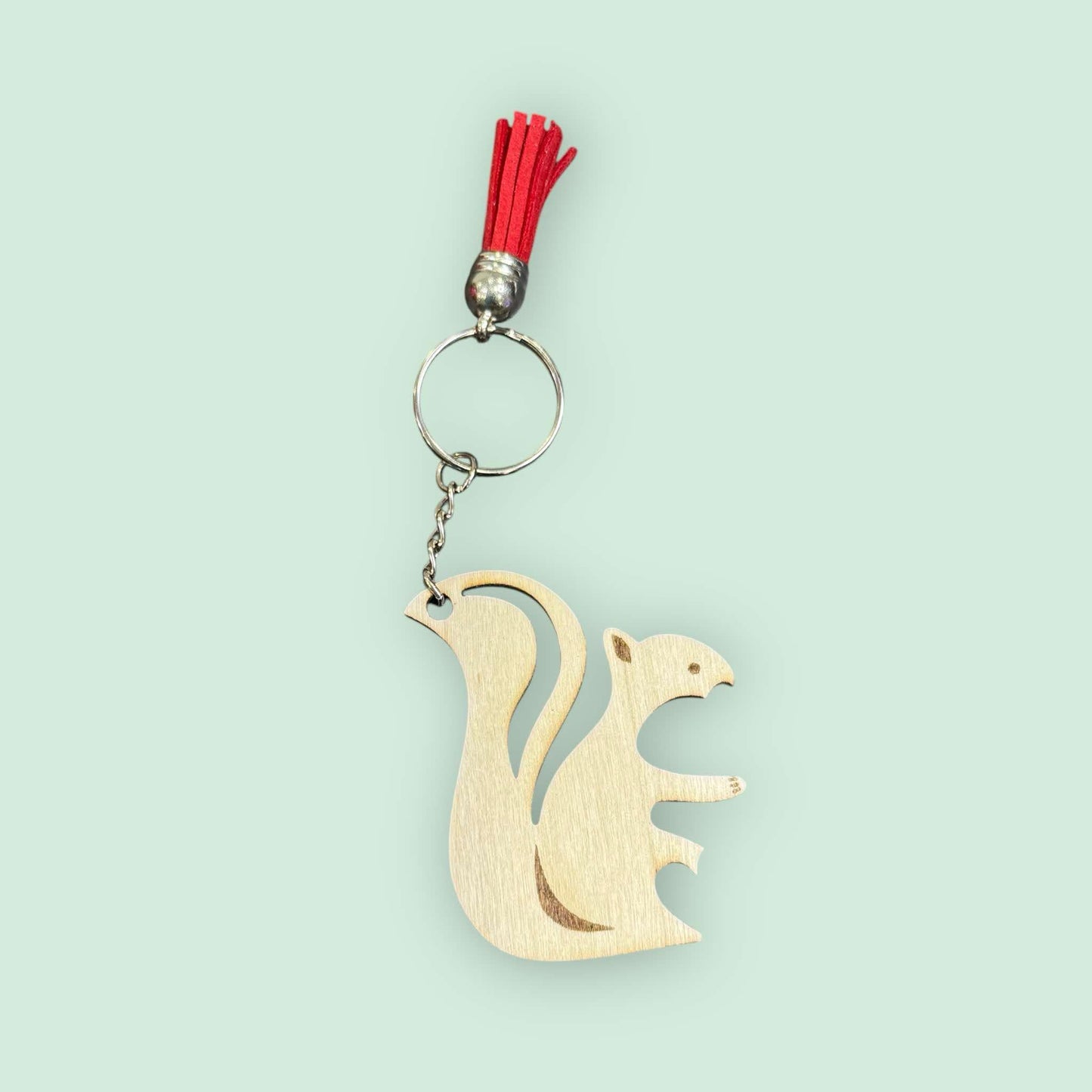 Hugging Squirrel Couple Keychains