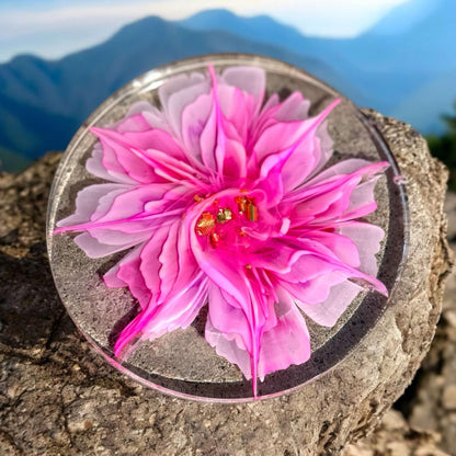 Pink Quartz Petal Coaster