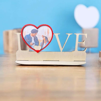 Love Photo Display with Heart Frame