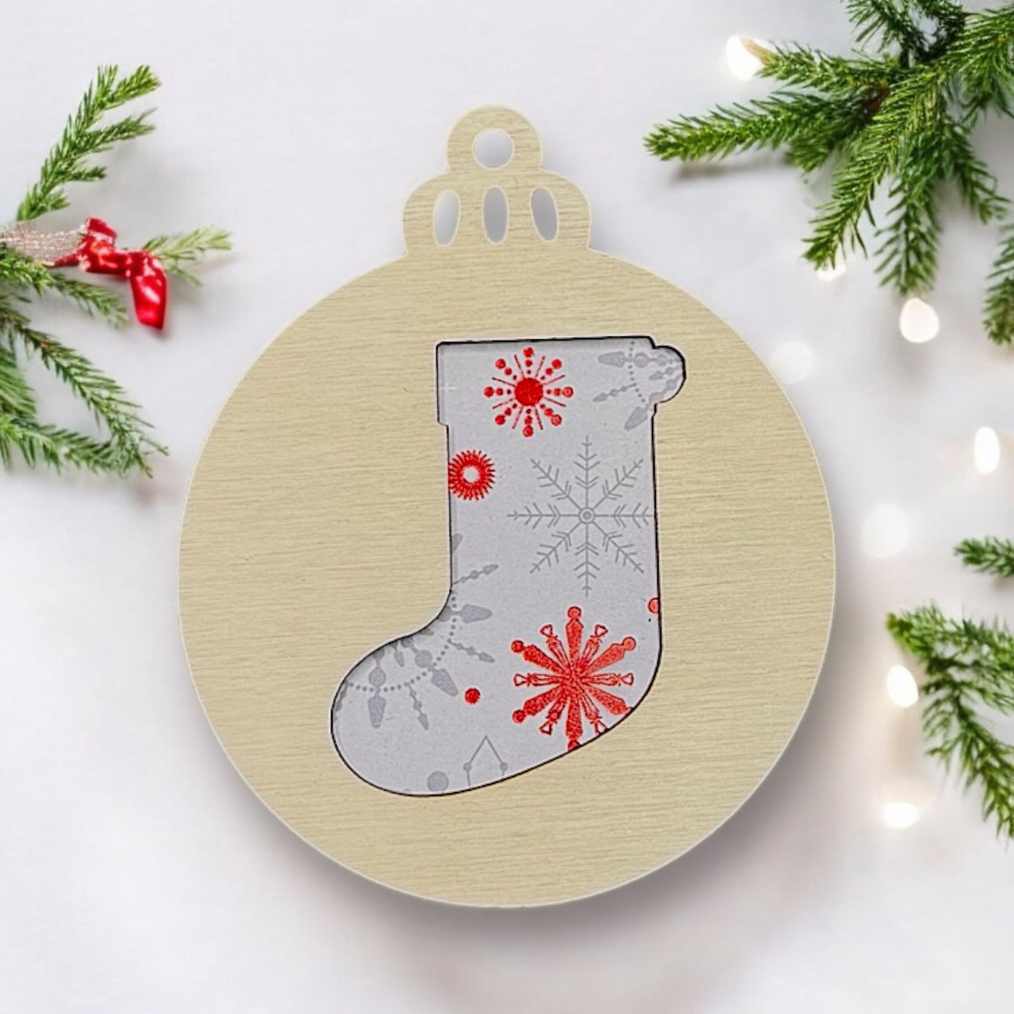 Die Cut Stocking Ornament (Set of 6)