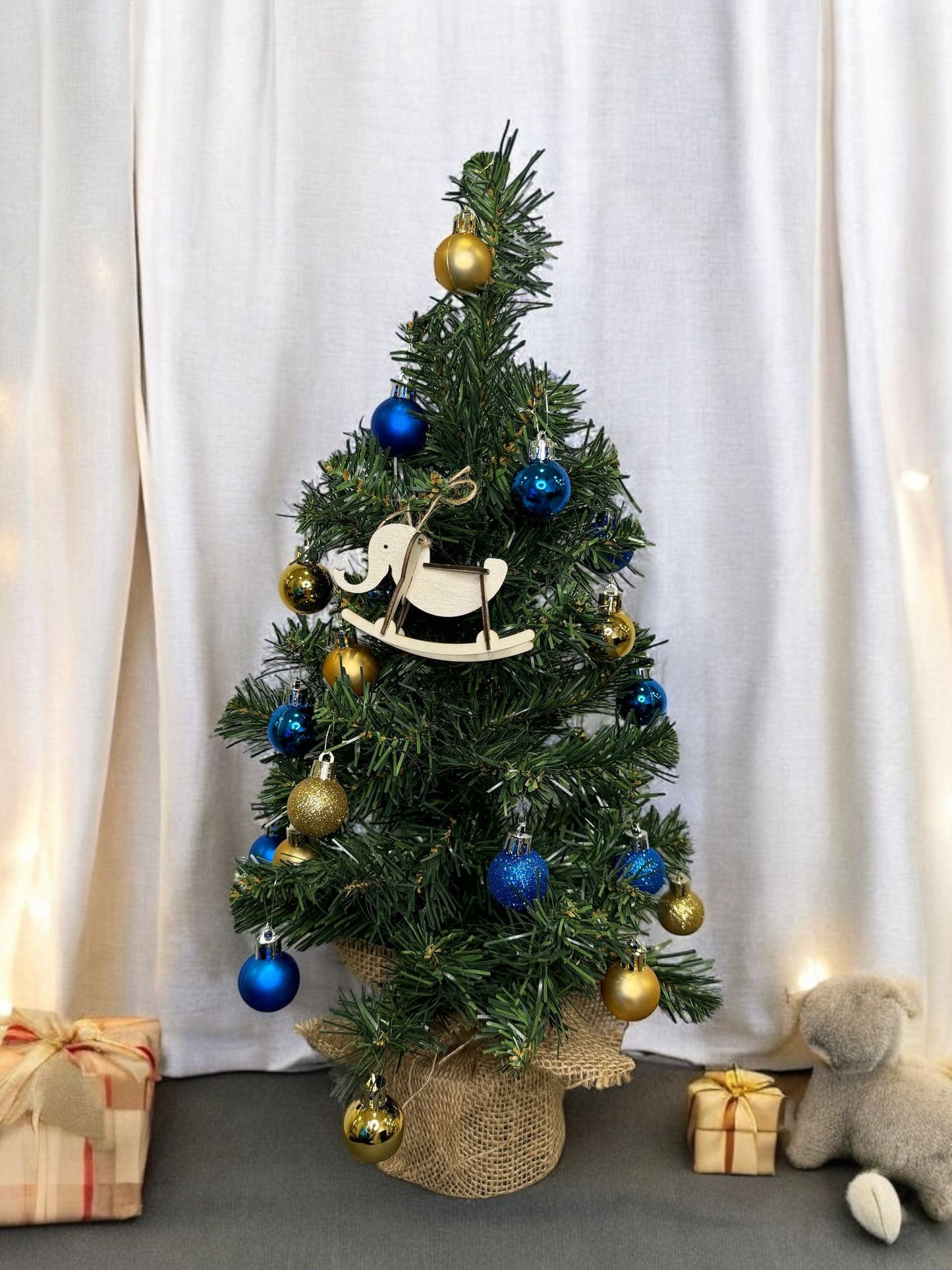 Rocking Elephant Ornament (Single)