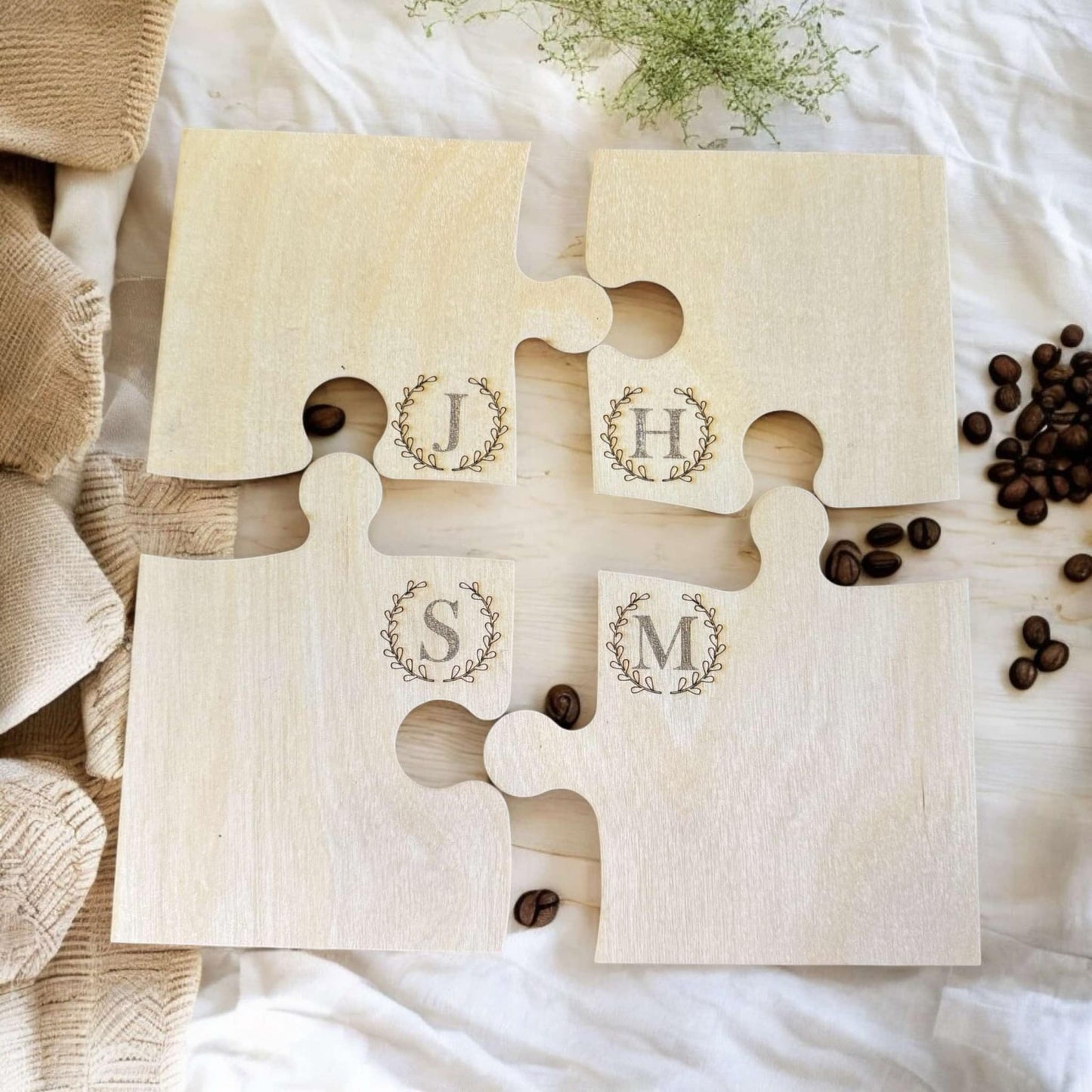 Jigsaw Puzzle Coaster Set (Set of 4)