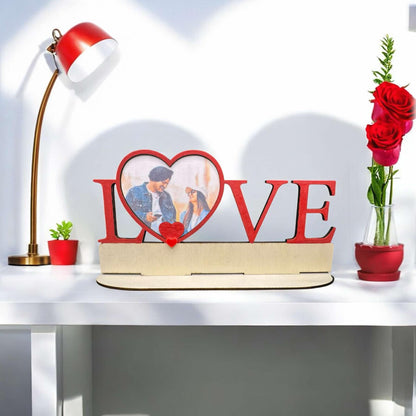 Love Photo Display with Heart Frame