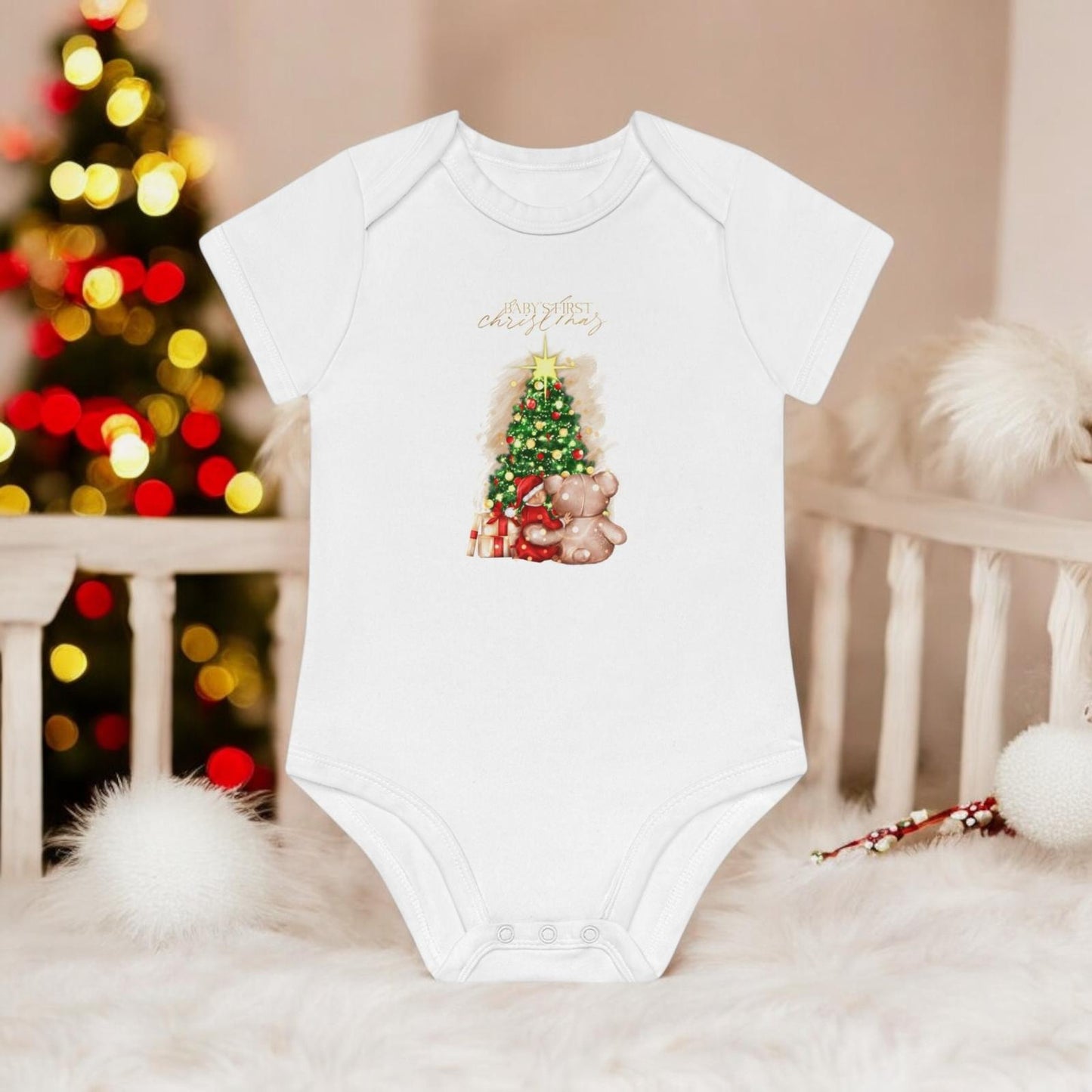 A Cute First Christmas Onesie