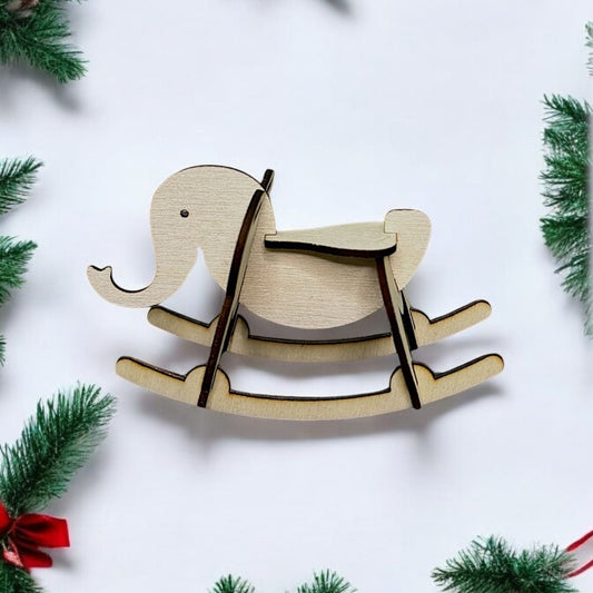 Rocking Elephant Ornament (Single)