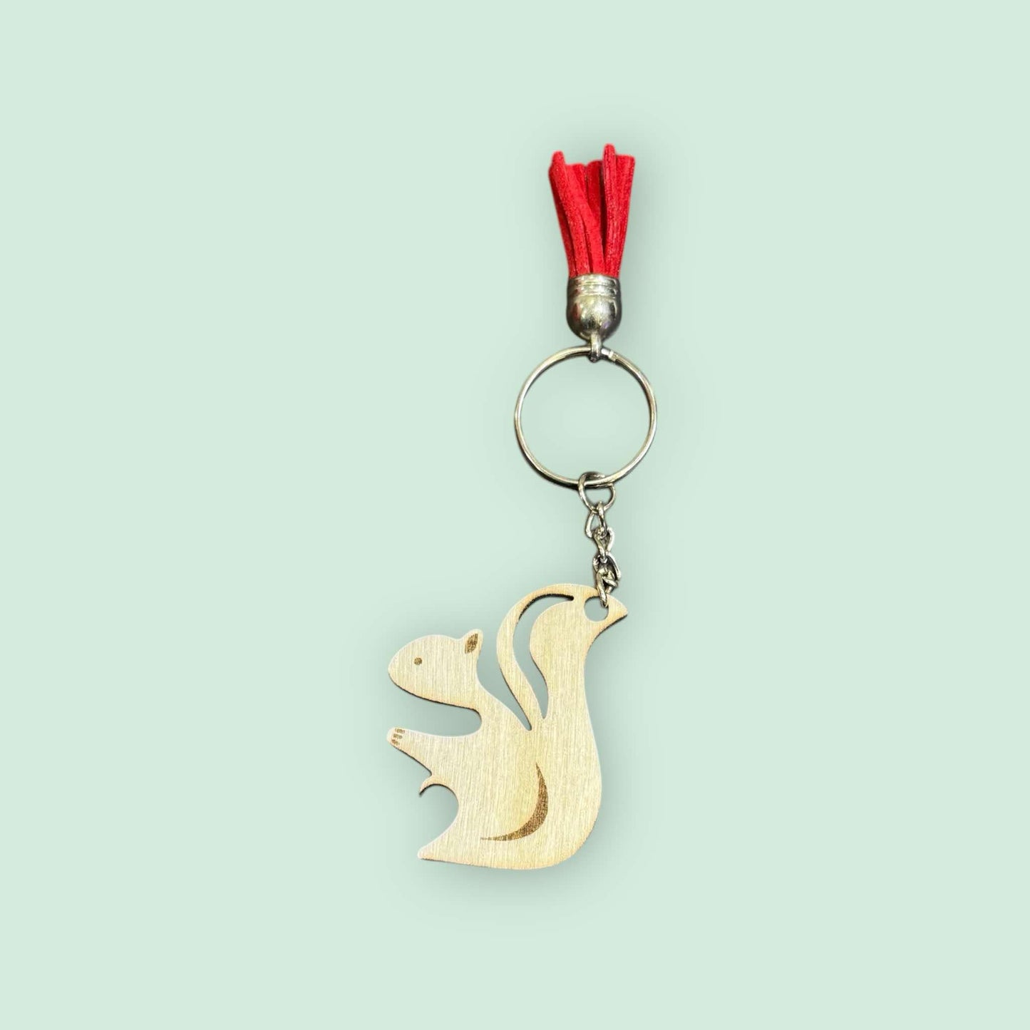 Hugging Squirrel Couple Keychains