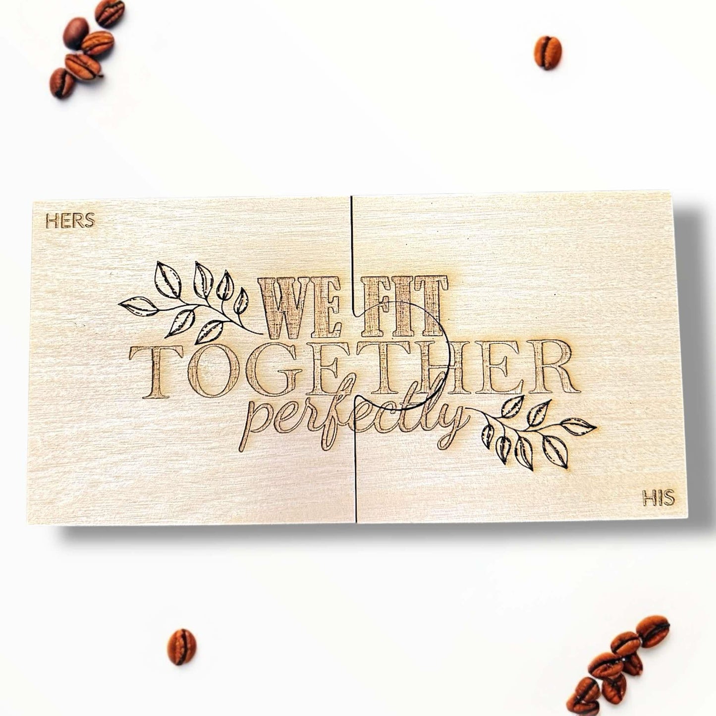 We Fit Together Perfectly Puzzle Coasters Set