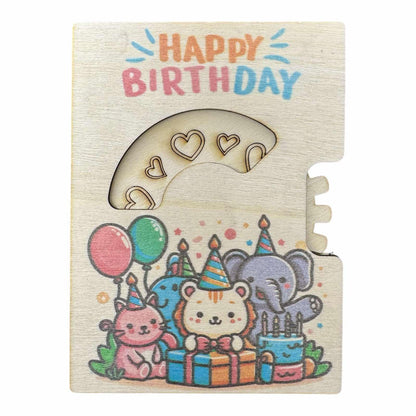 Animal Birthday Turnable Birthday Card