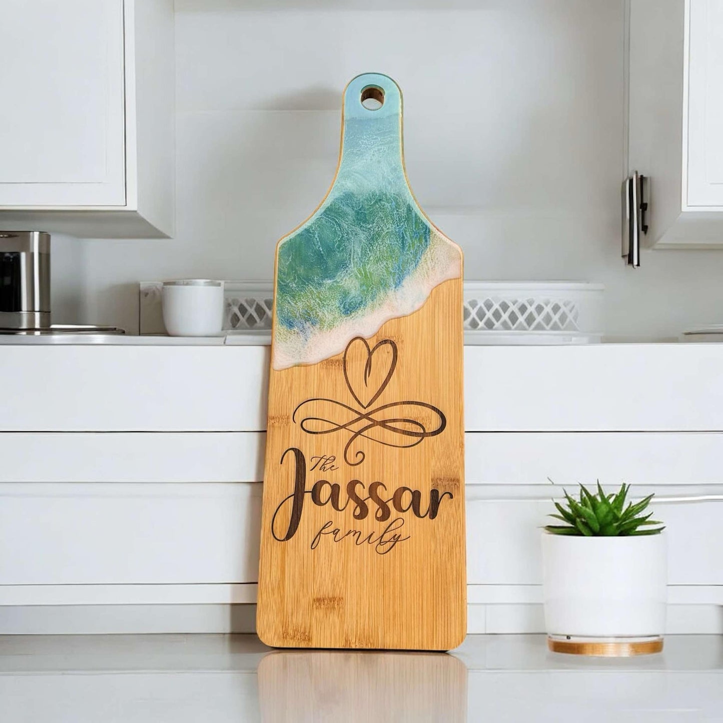 Resin Ocean Charcuterie Board