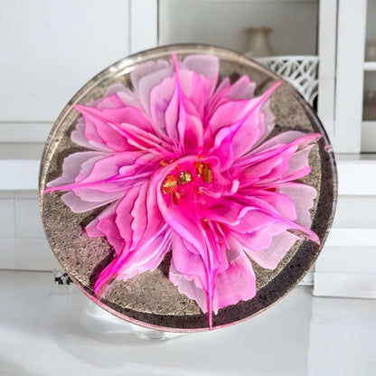 Pink Quartz Petal Coaster