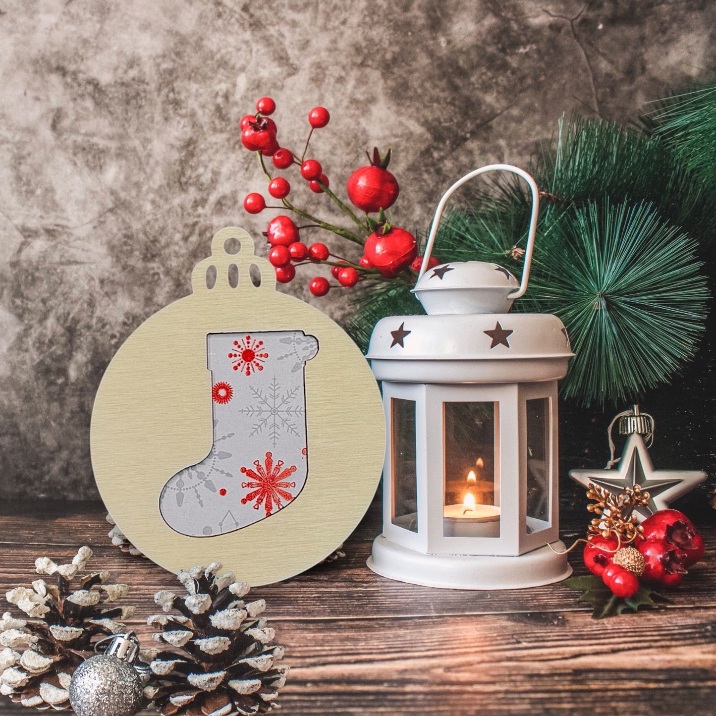 Die Cut Stocking Ornament (Set of 6)