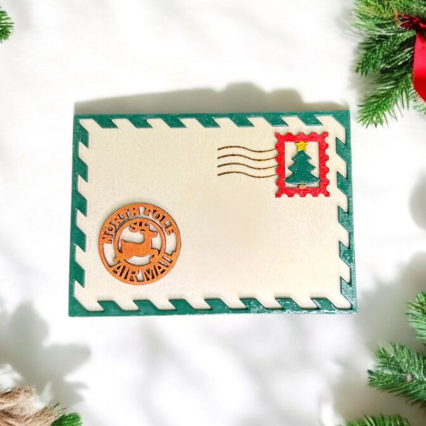 Santa Mail Postage Gift Card Holder