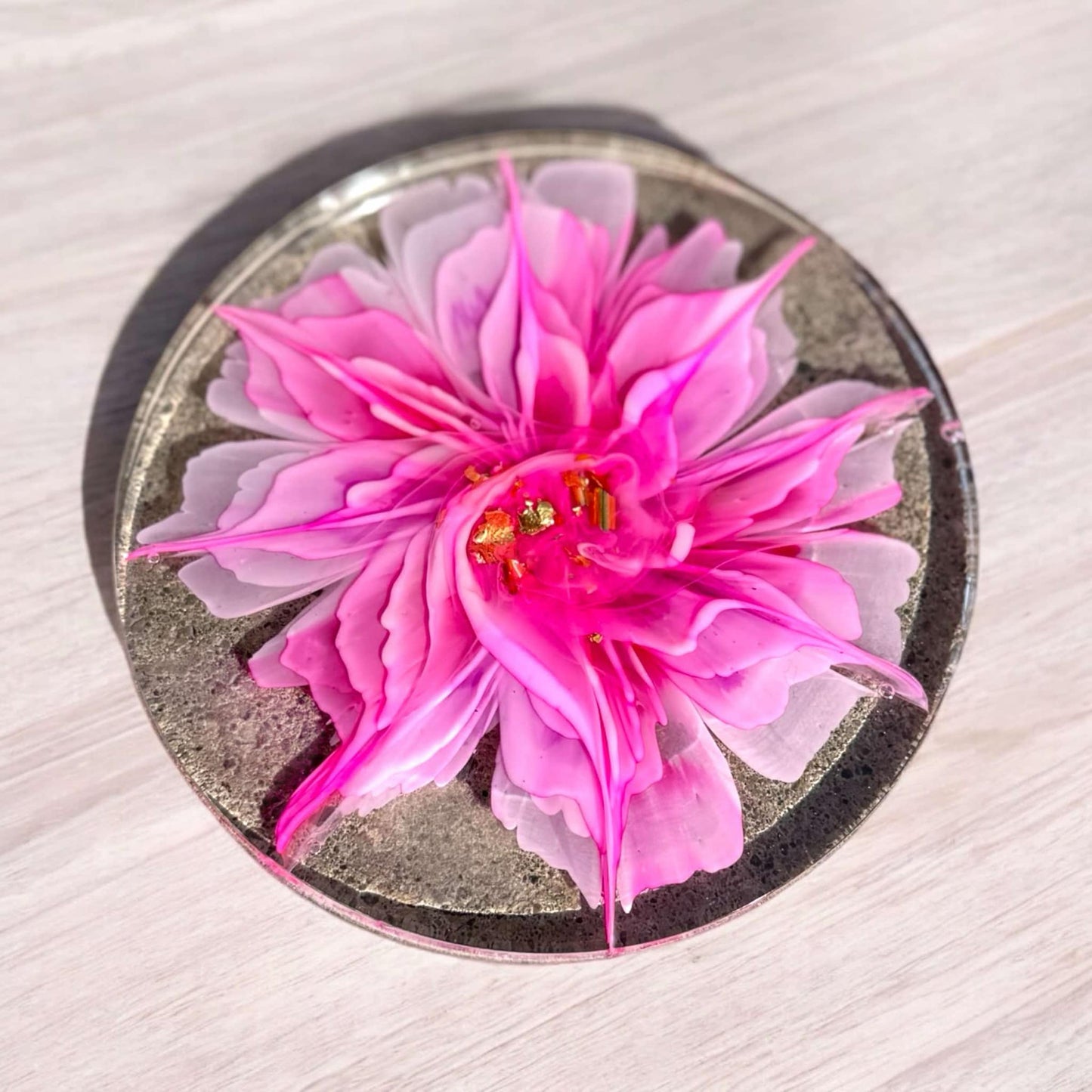 Pink Quartz Petal Coaster