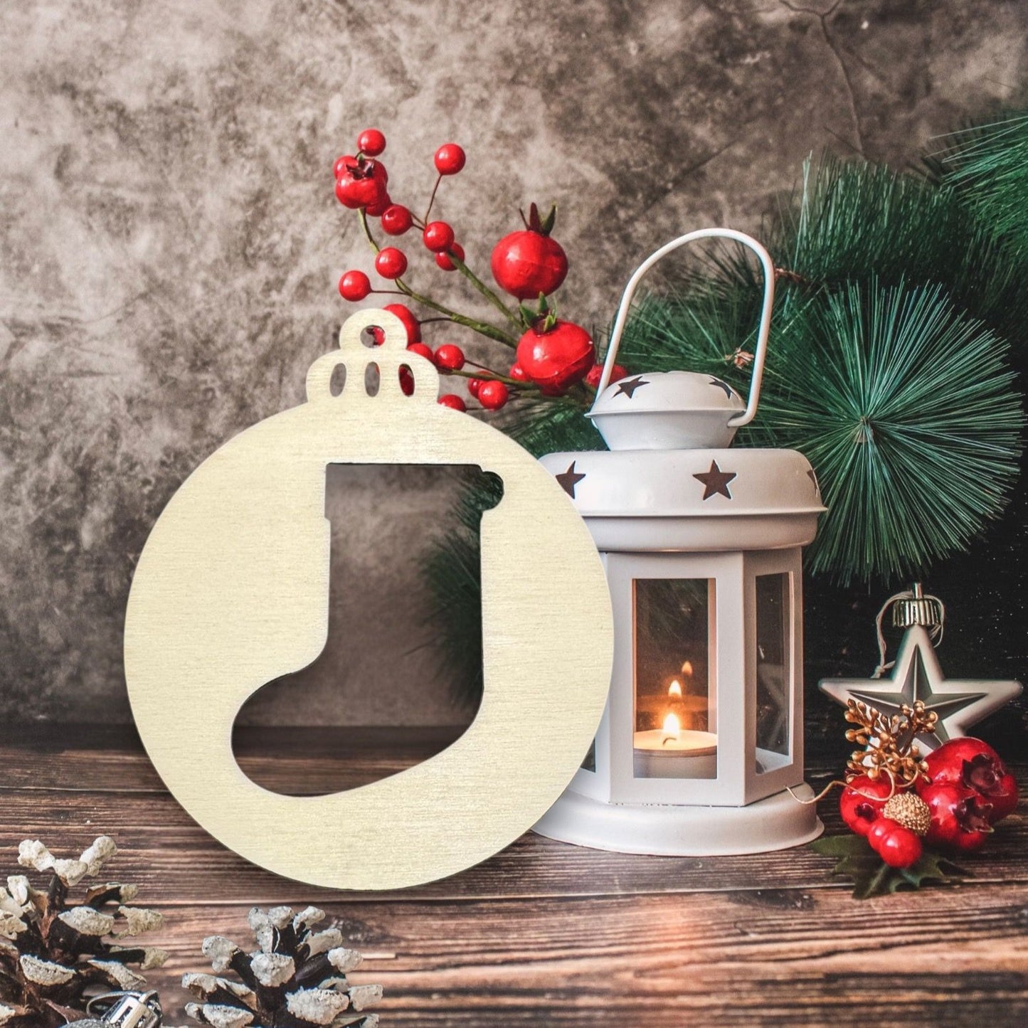 Die Cut Stocking Ornament (Set of 6)