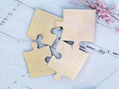 Jigsaw Puzzle Coaster Set (Set of 4)