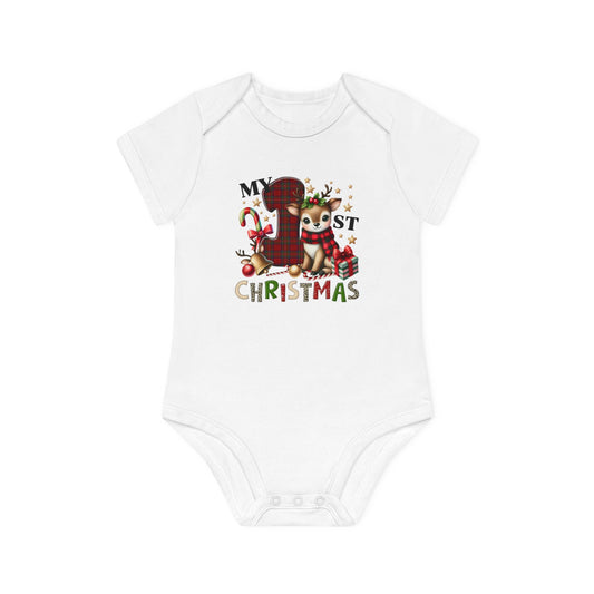 First Christmas Plaid Onesie