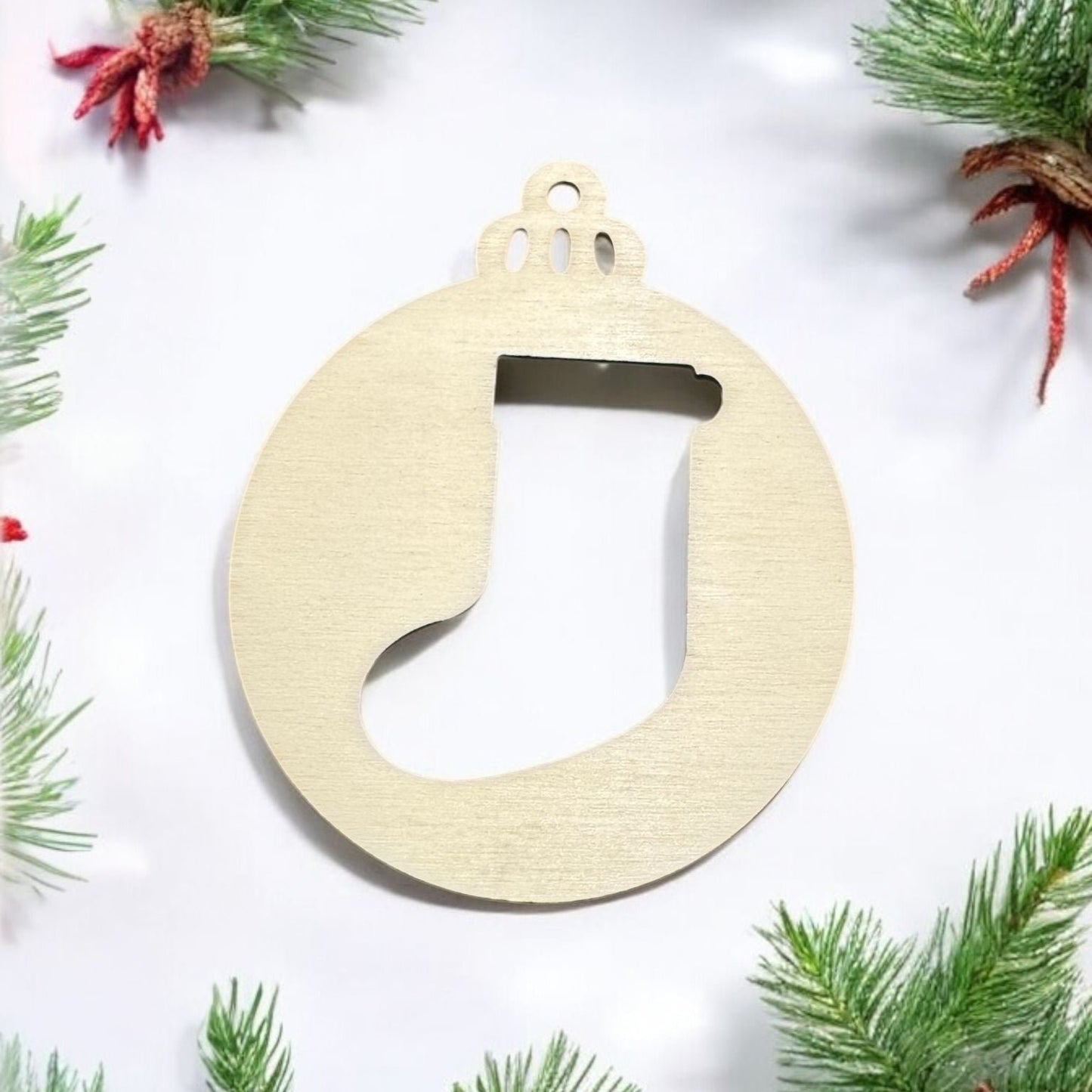 Die Cut Stocking Ornament (Set of 6)