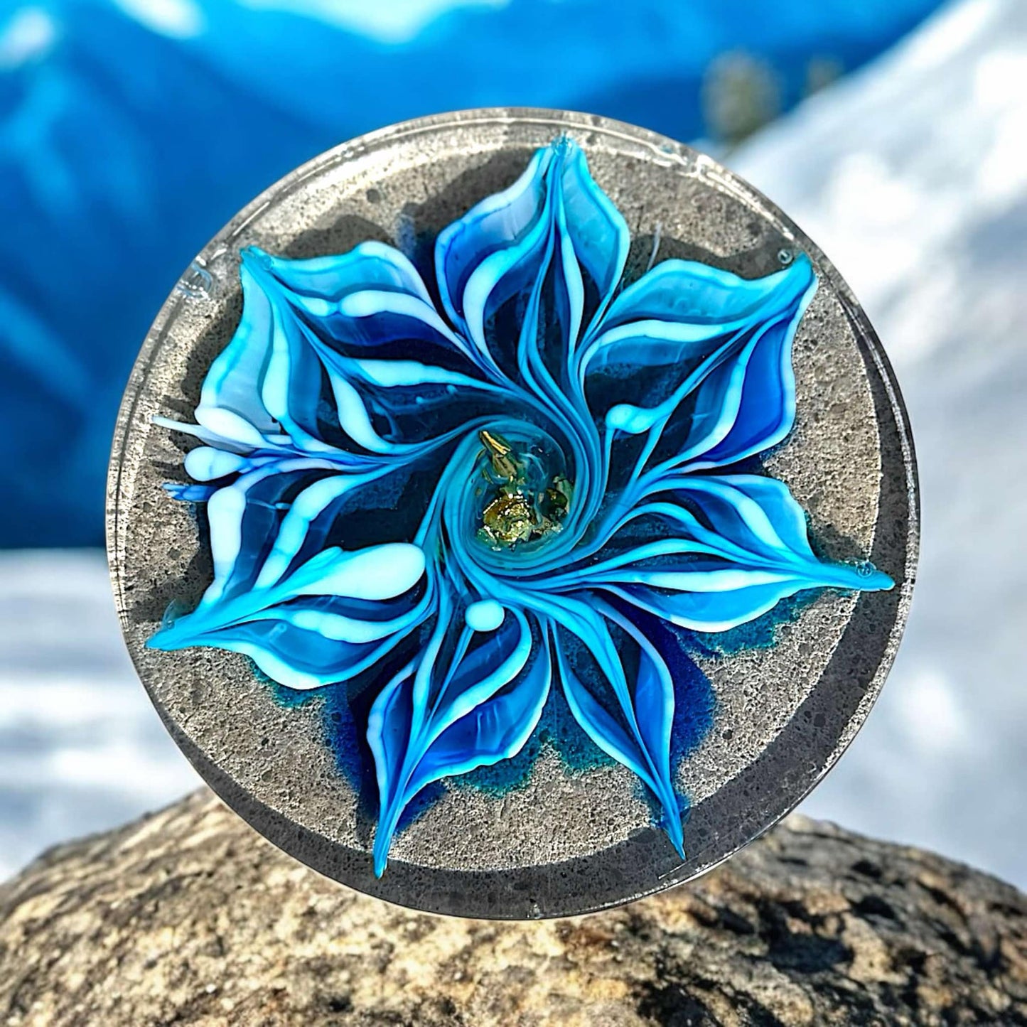 Tranquil Wave Floral Coaster