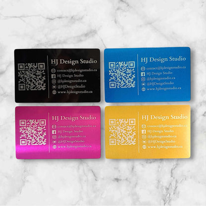 Premium Engraved Metal Business Cards