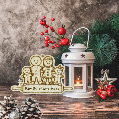 Gingerbread Family Ornament (Single)
