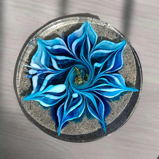Tranquil Wave Floral Coaster
