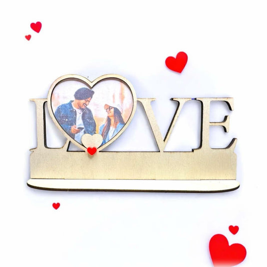 Love Photo Display with Heart Frame