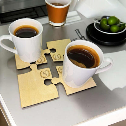 Jigsaw Puzzle Coaster Set (Set of 4)