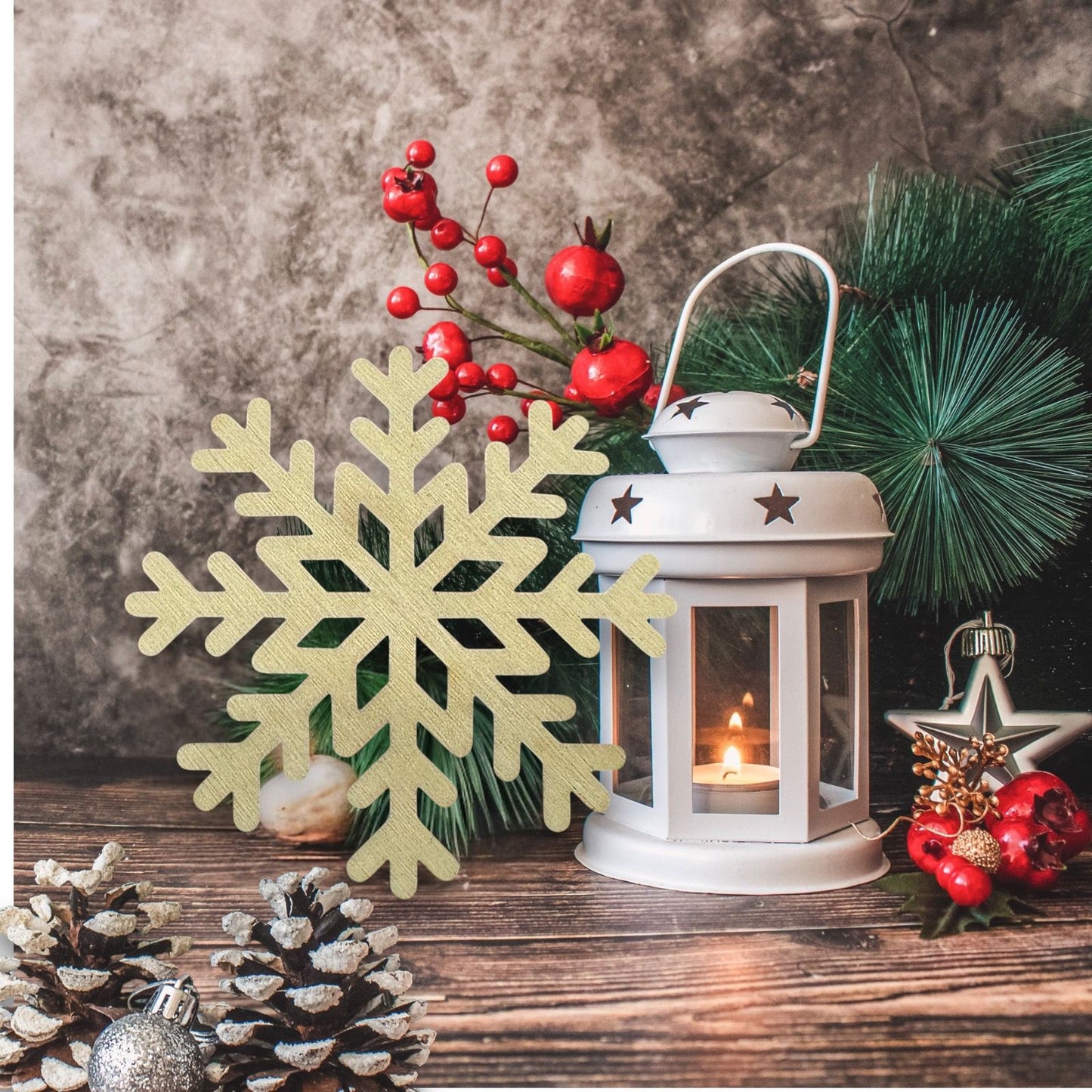 Snowflake Embellishment Ornament (Set of 6)