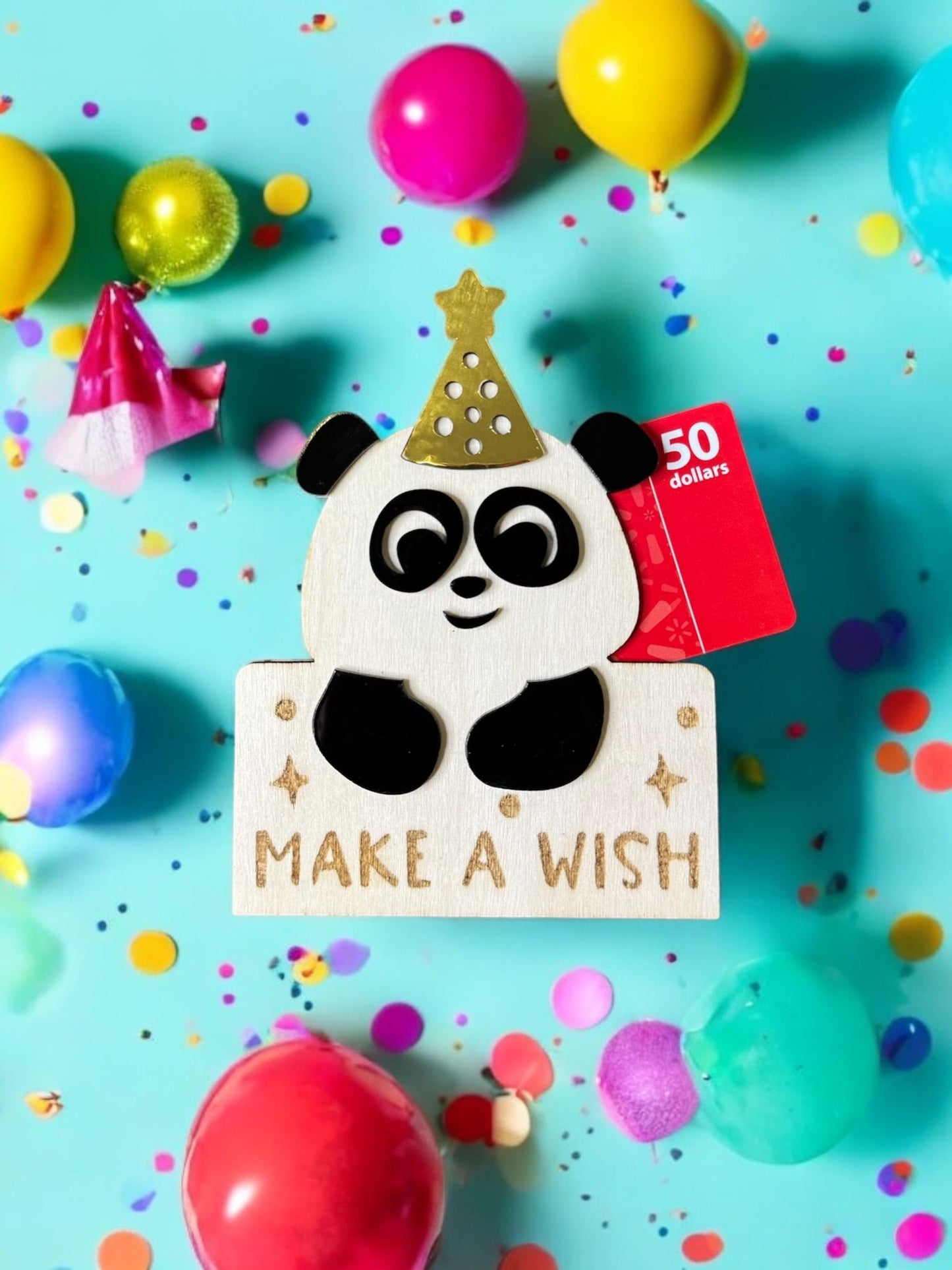 Panda Make  A Wish Gift Card Holder