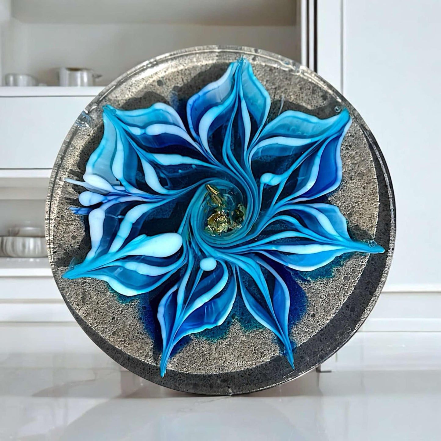 Tranquil Wave Floral Coaster